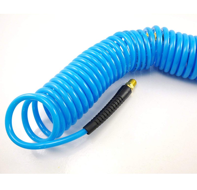 DYNAMIC POWER PU Recoil Air Hose With Blow Gun. 1/4 inch by 25 Feet 200PSI. - Image 5